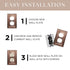 Architectural Combo Toggle / Duplex Light Switch Wall Plate - Antique Copper Finish